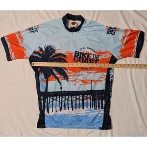 World Jerseys Bike The Coast Men's Cycling Jersey Short Sleeve XXL